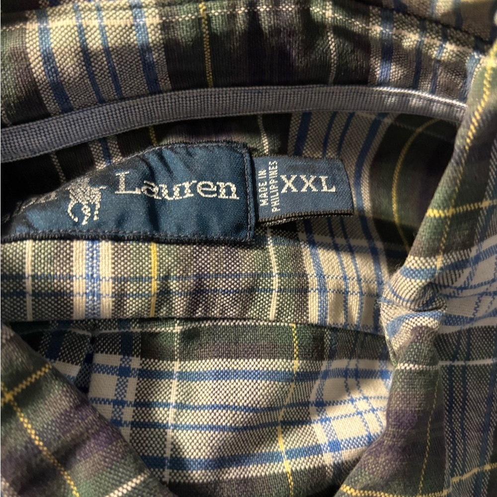 Polo by Ralph Lauren Green Plaid Casual Button Down Shirt